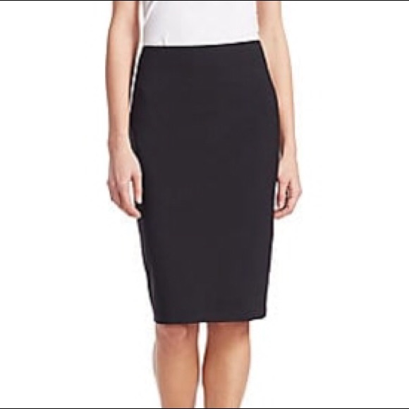 Theory Skirts Theory Black Wool Pencil Skirt Poshmark